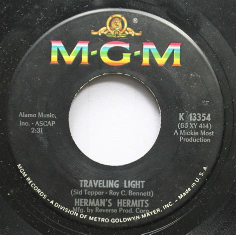 herman's hermits traveling light buy song